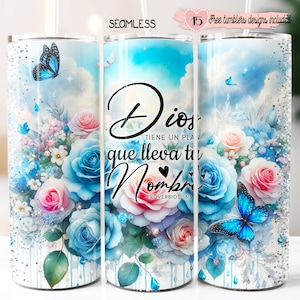 Bibel-Vers-spanisches 20-Unzen-Design, positive motivierende 20-Unzen-Verpackung, digitales Sublimationsdesign, Versiculos spanisches Design, Espanol Wrap Design