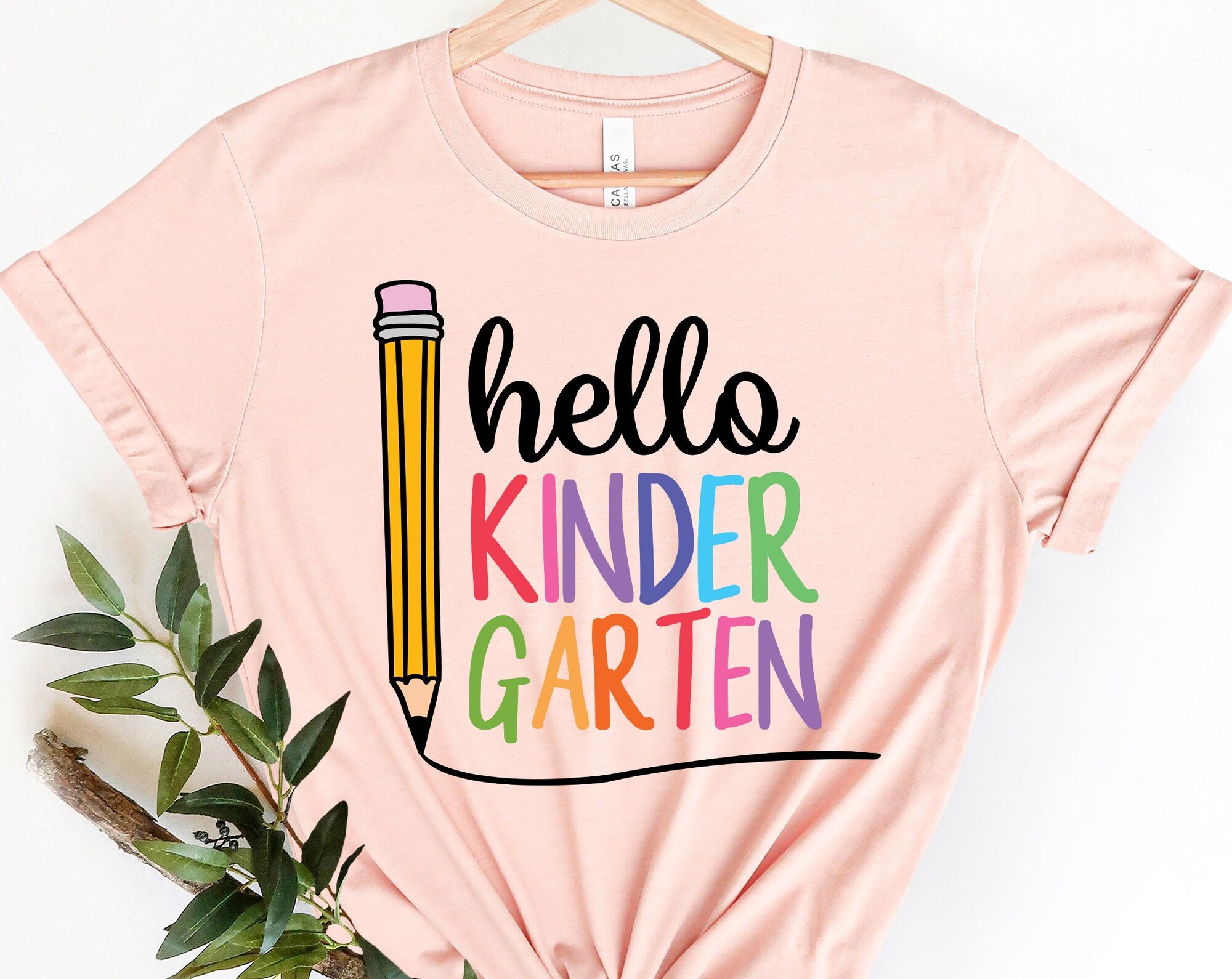 Hello Kindergarten Shirt | Kindergarten Teacher Shirt, First Day of School Shirt