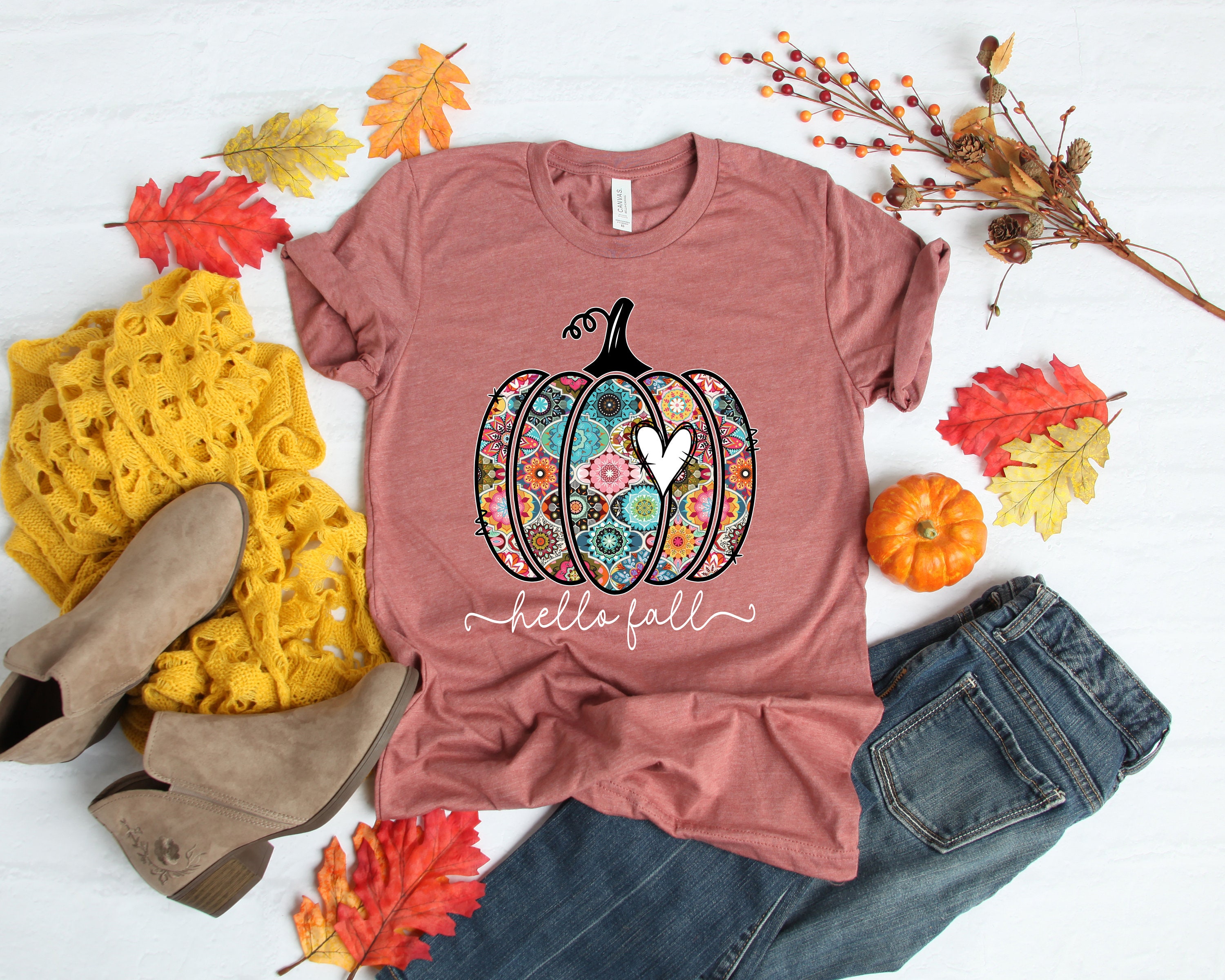 Discover Hello Fall Shirt |  Fall Love Shirt, Pumpkin Shirt, Fall Season Pumpkin Shirt