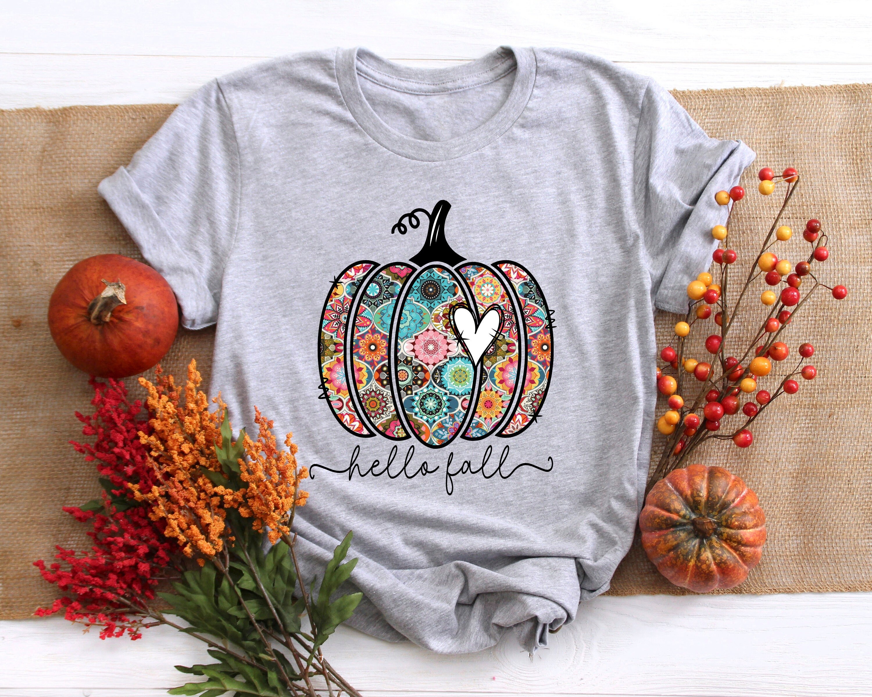 Discover Hello Fall Shirt |  Fall Love Shirt, Pumpkin Shirt, Fall Season Pumpkin Shirt