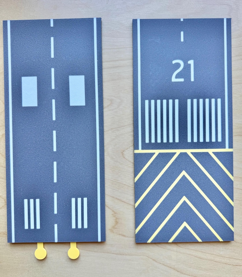 Airport Runway for Herpa Gemini Jets Daron | 1/500 & 1/200 Scale Model Airplanes | Modular Runway Display - Led kit image 6
