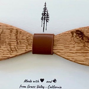 Handcrafted wooden bowtie
