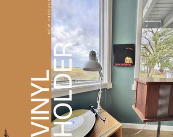 Wall-Mounted Vinyl Record Holder | Metal Music Display
