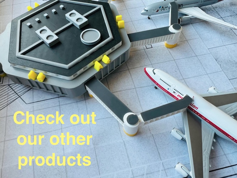 Airport Runway for Herpa Gemini Jets Daron | 1/500 & 1/200 Scale Model Airplanes | Modular Runway Display - Led kit image 9