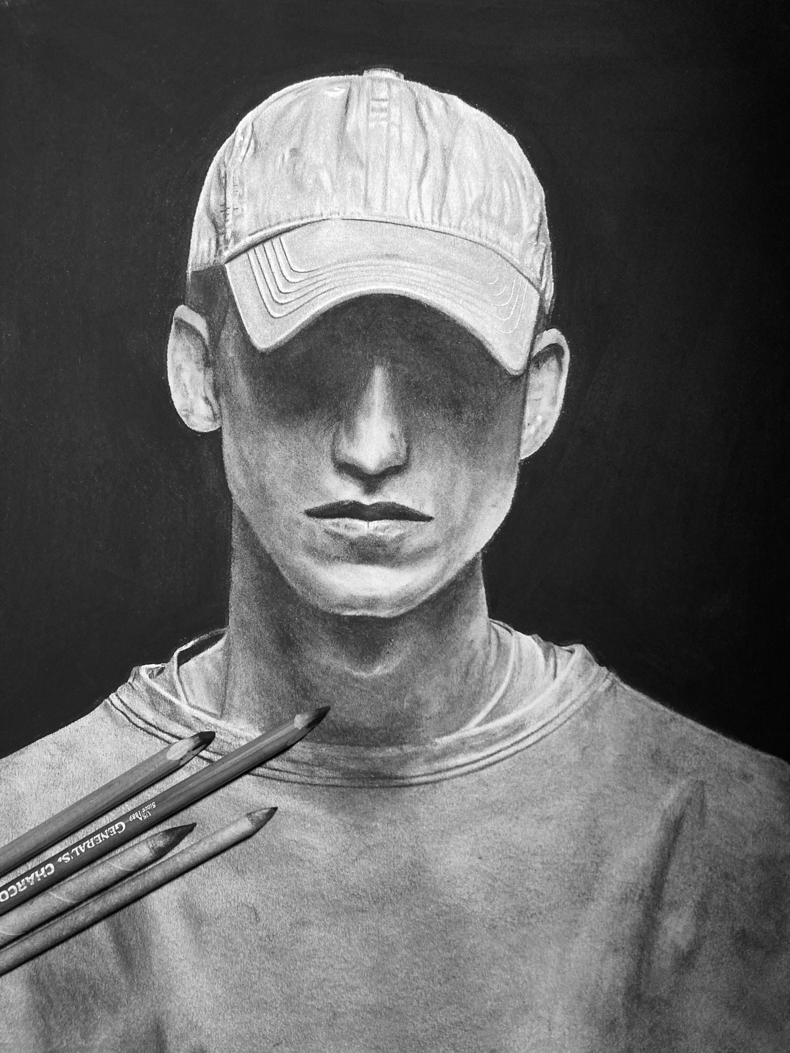 NF “hope” Themed Charcoal/graphite Drawing (print) - Etsy
