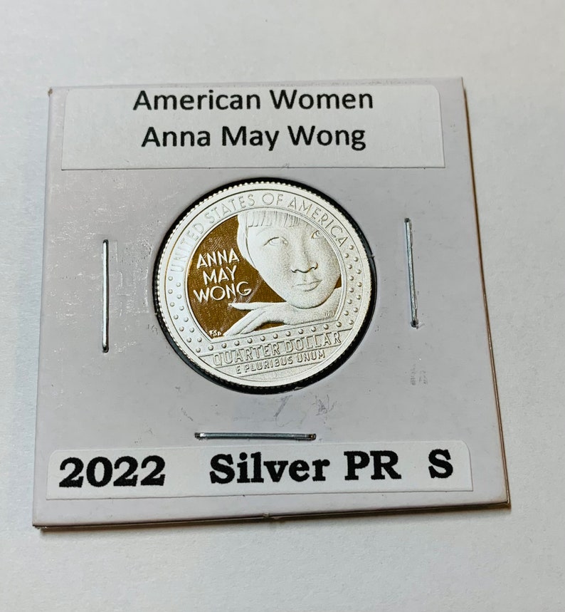 2022 S Anna May Wong American Women Quarter SILVER PROOF in Etsy