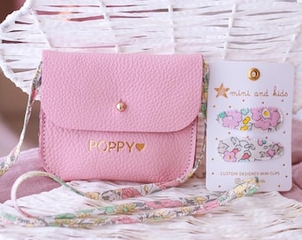 Cadeau d'anniversaire pour fille, cadeau pour fille, cadeau de Noël personnalisé pour fille, cadeau personnalisé pour fille, sac en cuir véritable pour fille