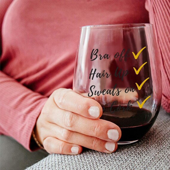 Funny Wine Glasses for Women or Men, Cute Wine Glasses, Unique Wine  Glasses, Fun Stemless Wine Glass, Cute Drinking Glasses, Best Friends Wine  Glass