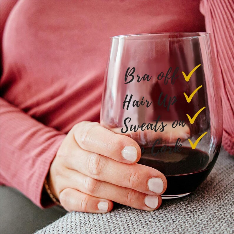 Funny Wine Glasses for Women or Men Cute Wine Glasses Unique Etsy