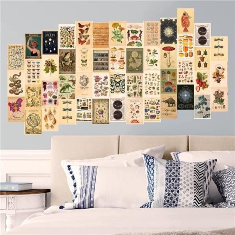 70 PCS Vintage Posters for Room Aesthetic Wall Collage Kit Etsy