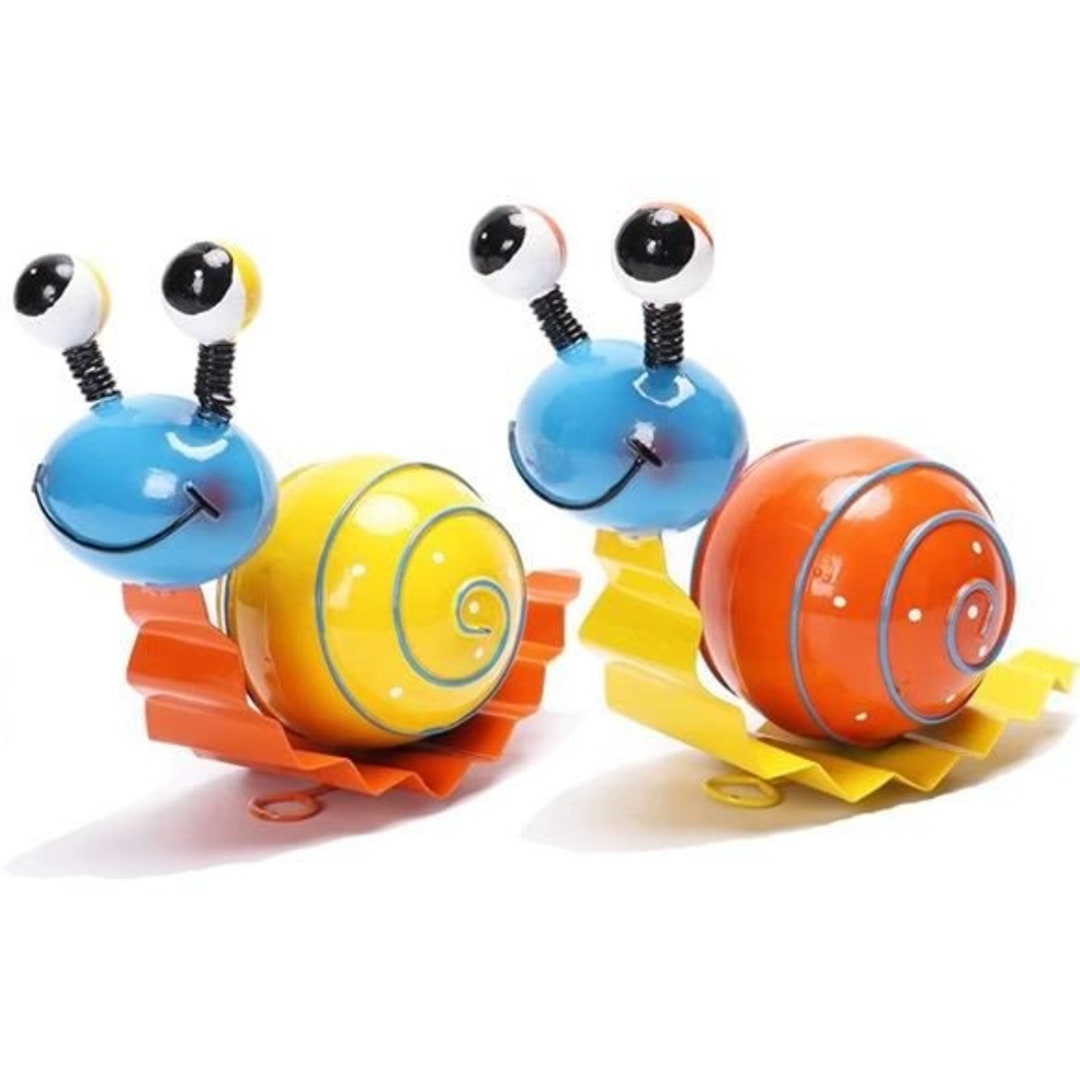 Metal Garden Decor Cute Snail Yard Art Outdoor Lawn Patio Etsy