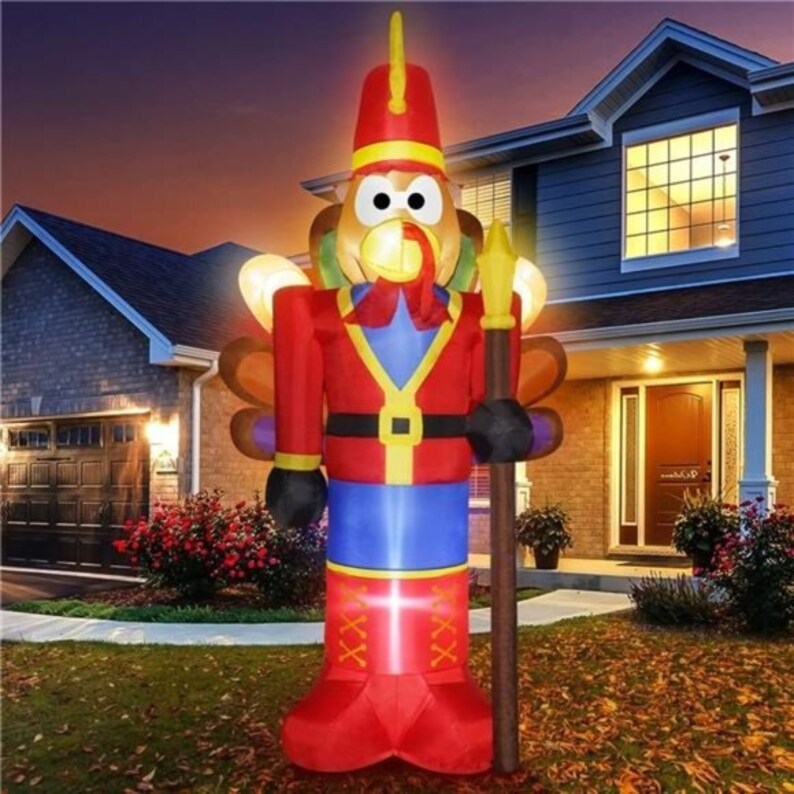 9 FT Thanksgiving Inflatables Nutcracker Soldier Inflatable Etsy