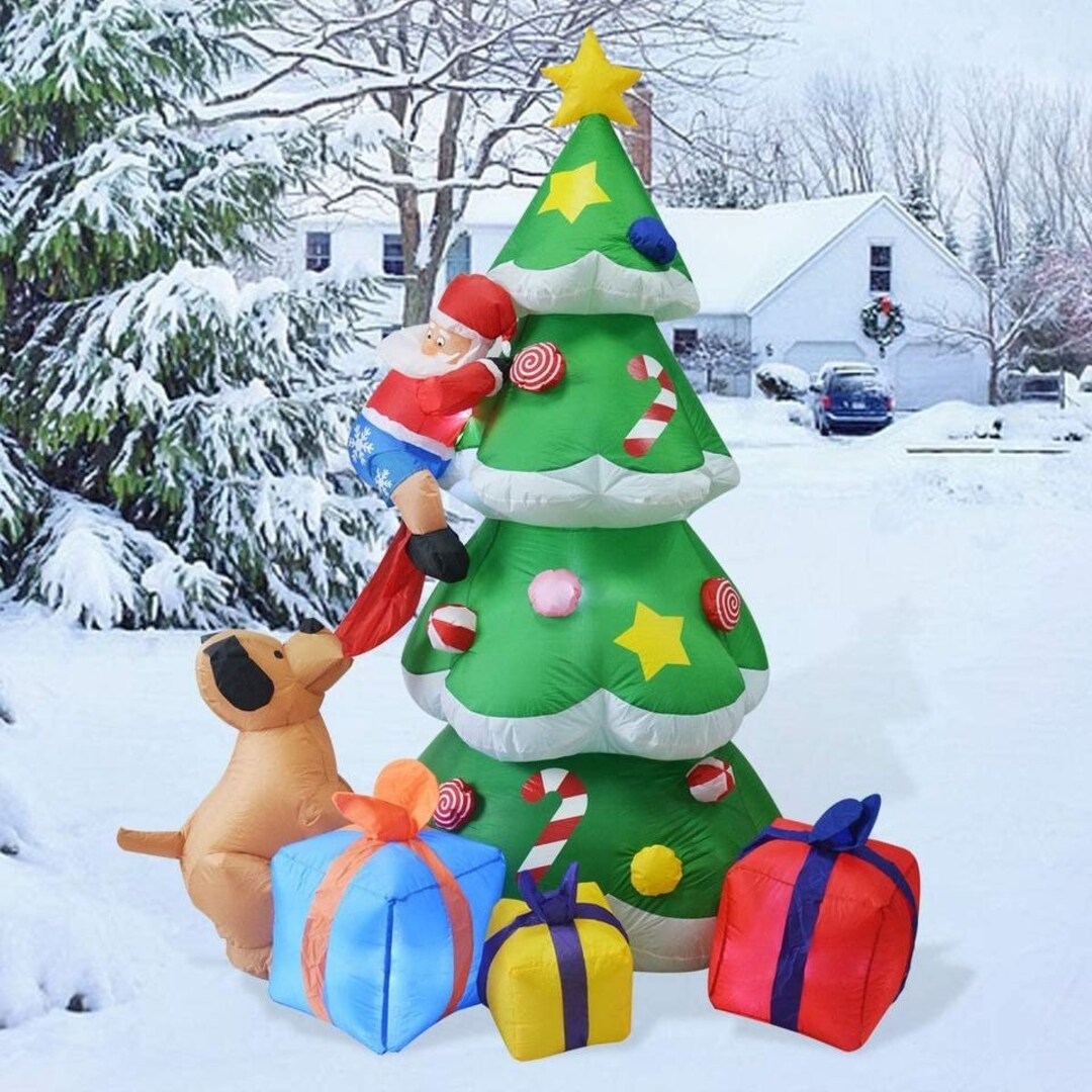 7 FT Christmas Inflatables Tree Outdoor Christmas Decorations - Etsy