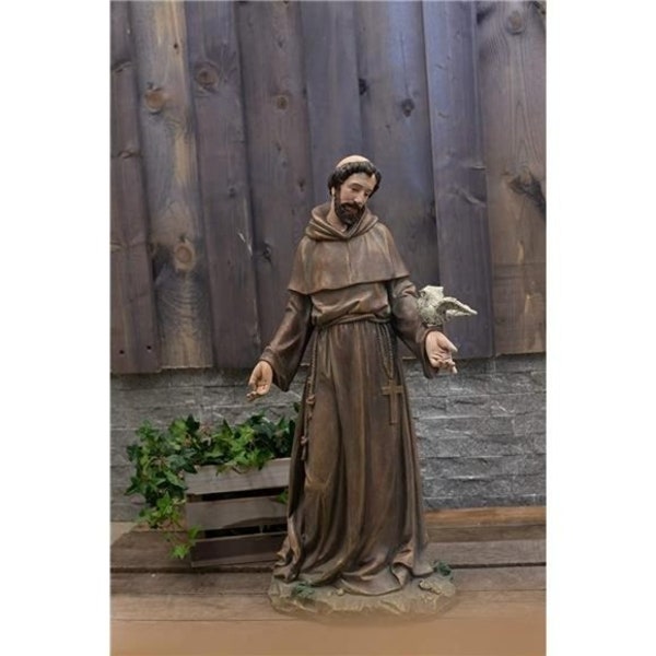 Resin St Francis Garden Statue Etsy