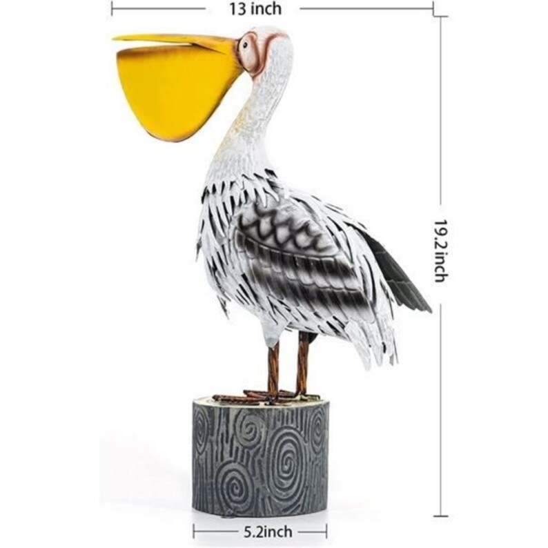 Pelican Sculpture Pelican Sculpture Yard Decor Pelican's Etsy