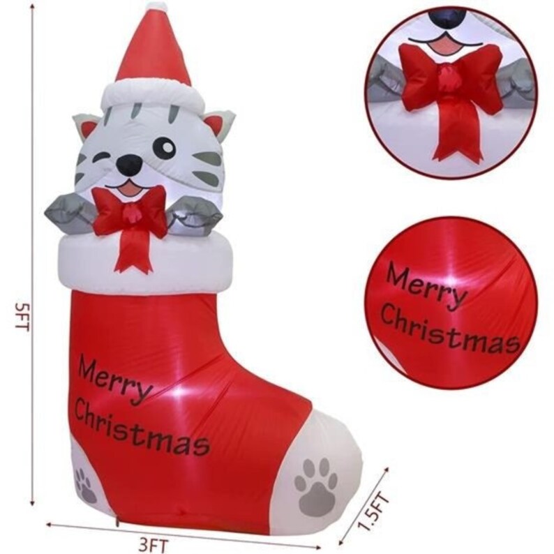 5 FT Christmas Inflatables Outdoor Decorations Inflatable Etsy