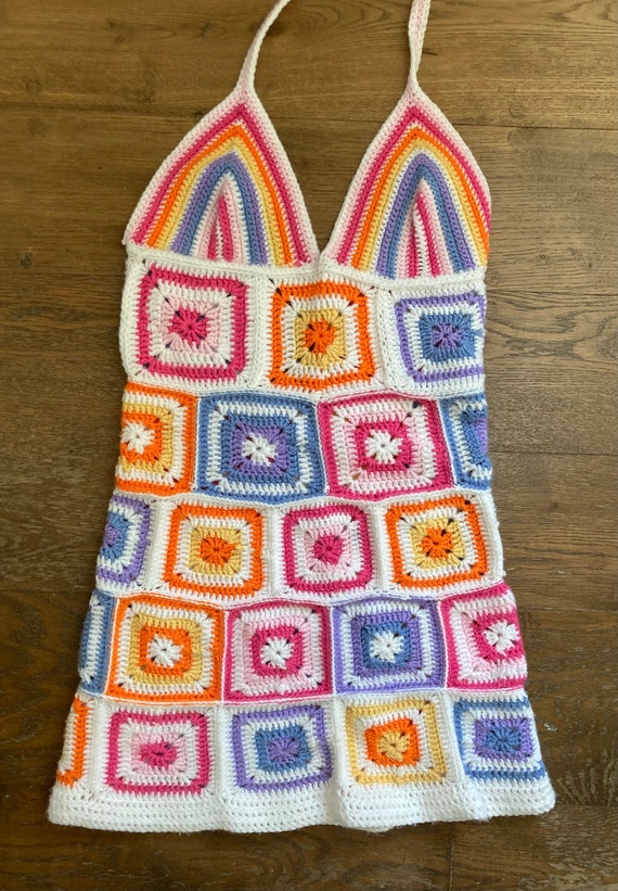 Kids Square Dress Crochet Kit - S/S - Easy - (6220-11)¦