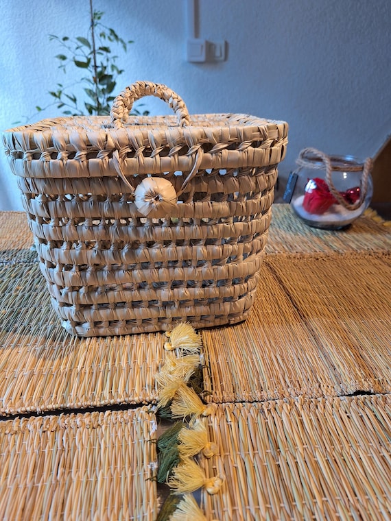 Malles de rangement en osier