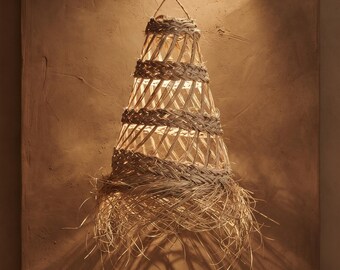 Suspension en feuille de palmier