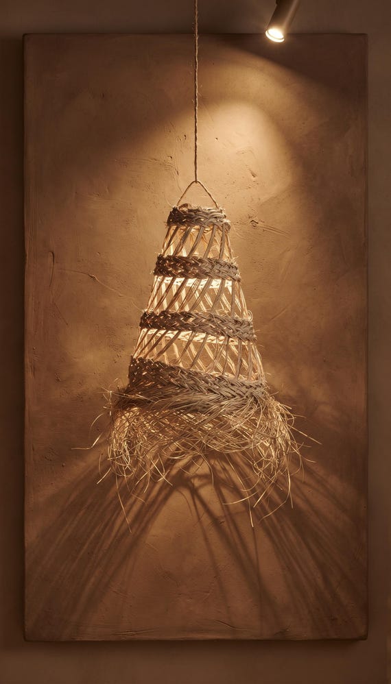 Suspension en feuille de palmier