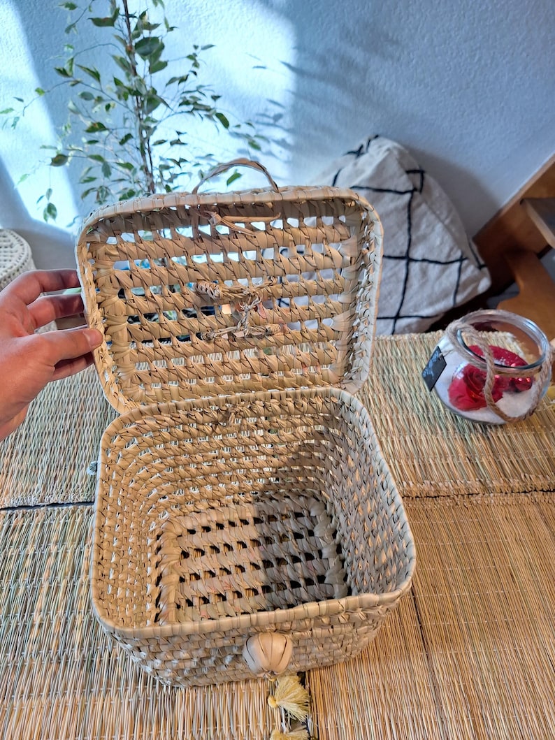 Malles de rangement en osier