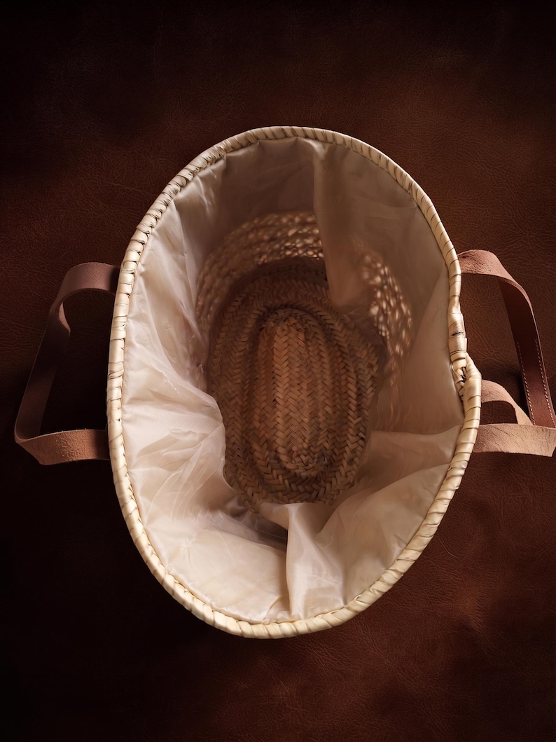 Sac Cabas en Paille Brodé de Sequins