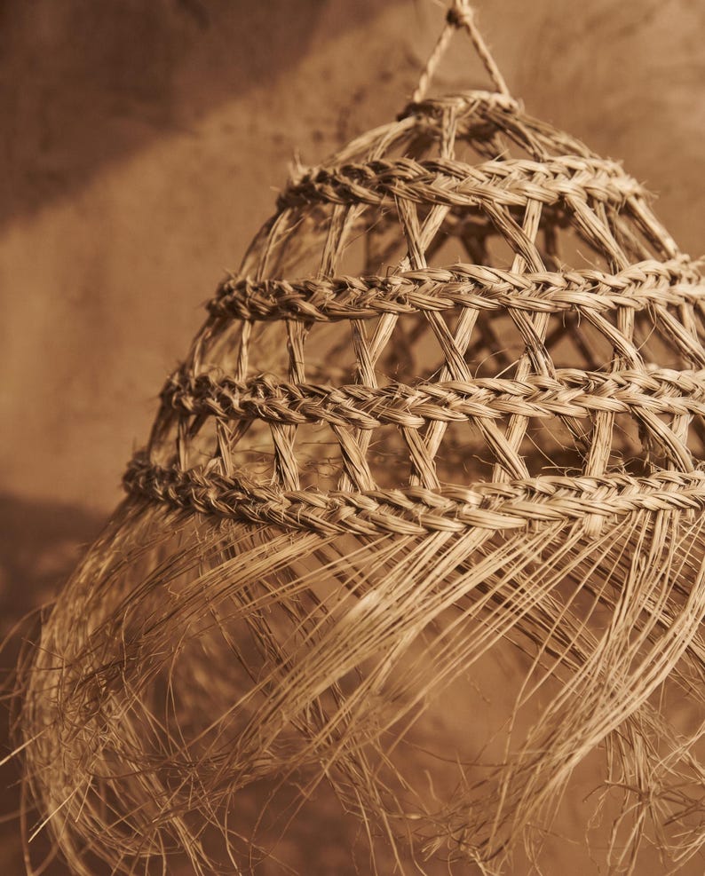 Suspension en feuille de palmier