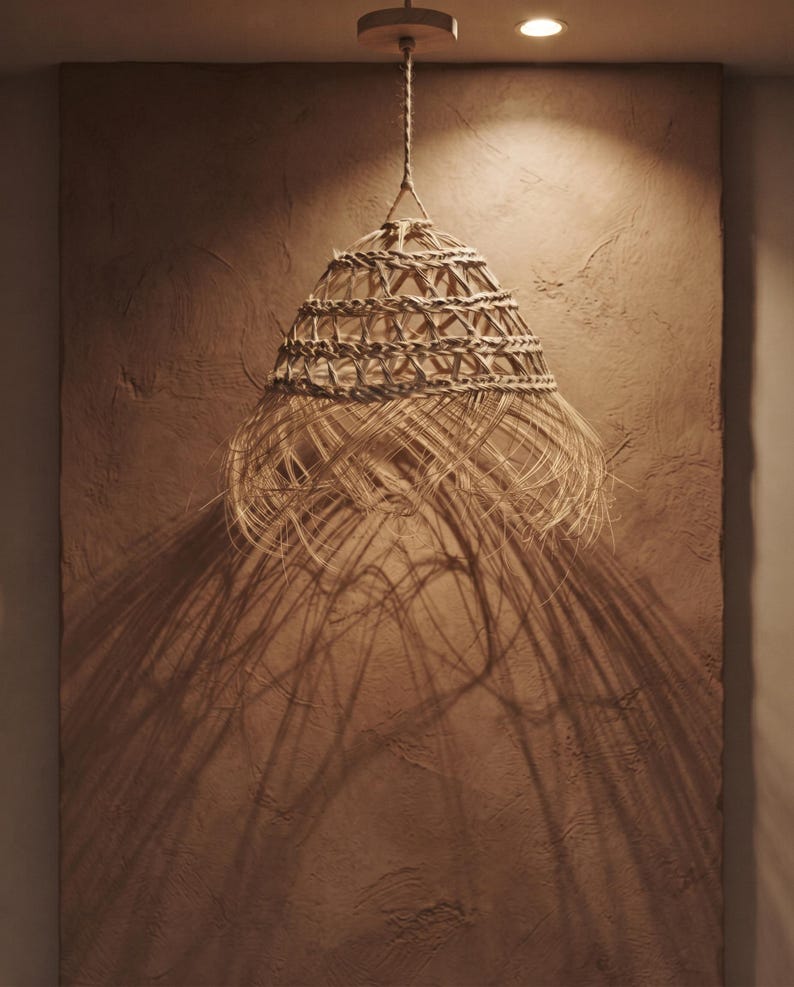 Suspension en feuille de palmier