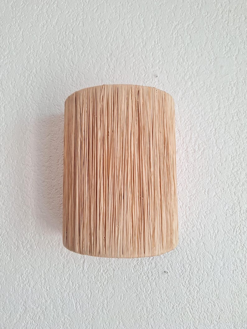 Applique Murale en Raphia Naturel