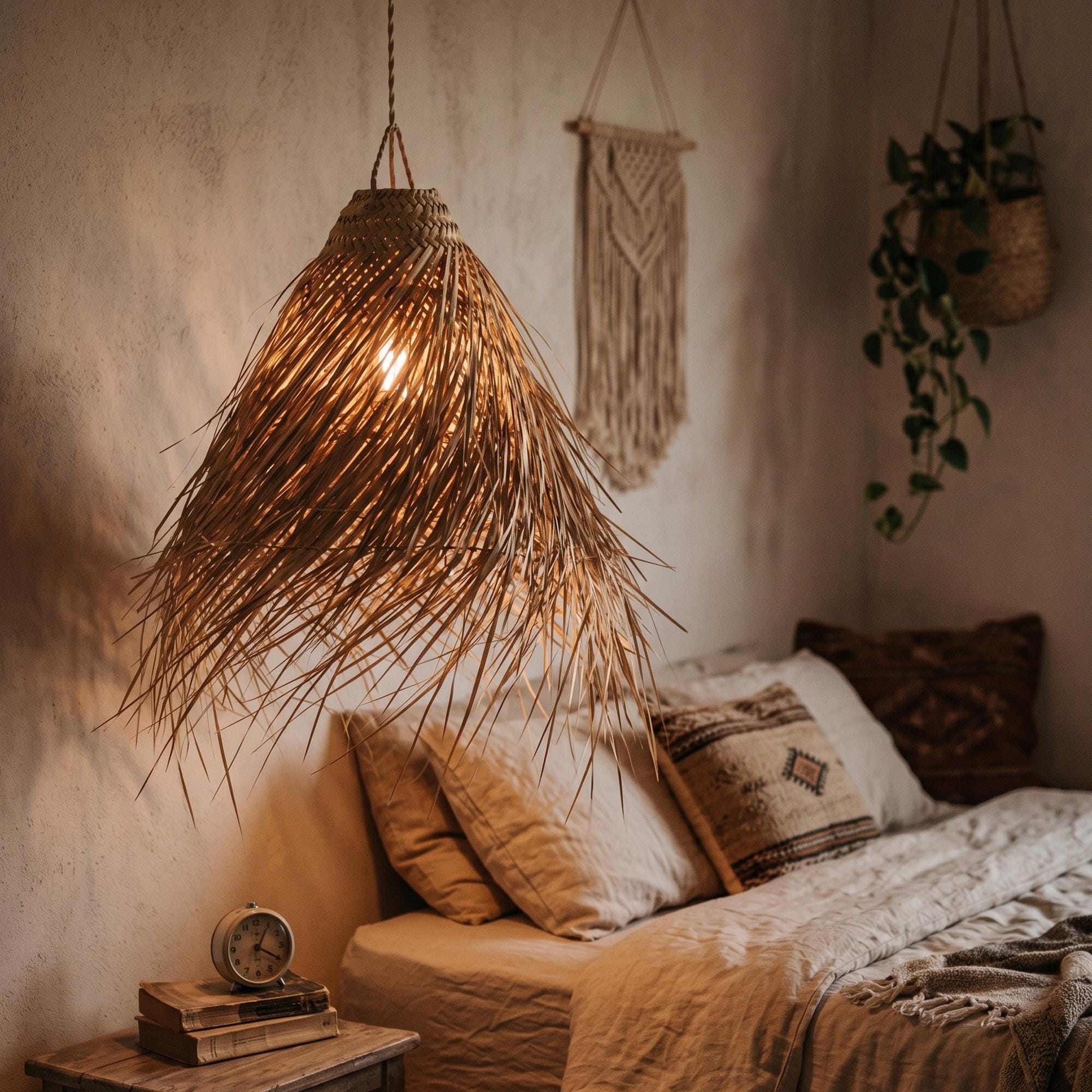 Moroccan Straw Lampshade - Etsy