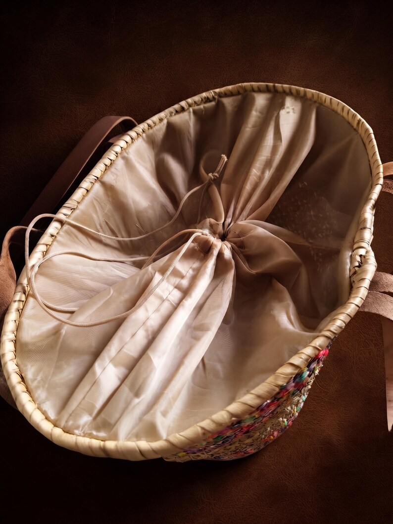 Sac Cabas en Paille Brodé de Sequins