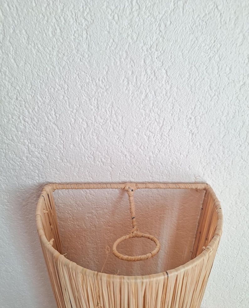Applique Murale en Raphia Naturel