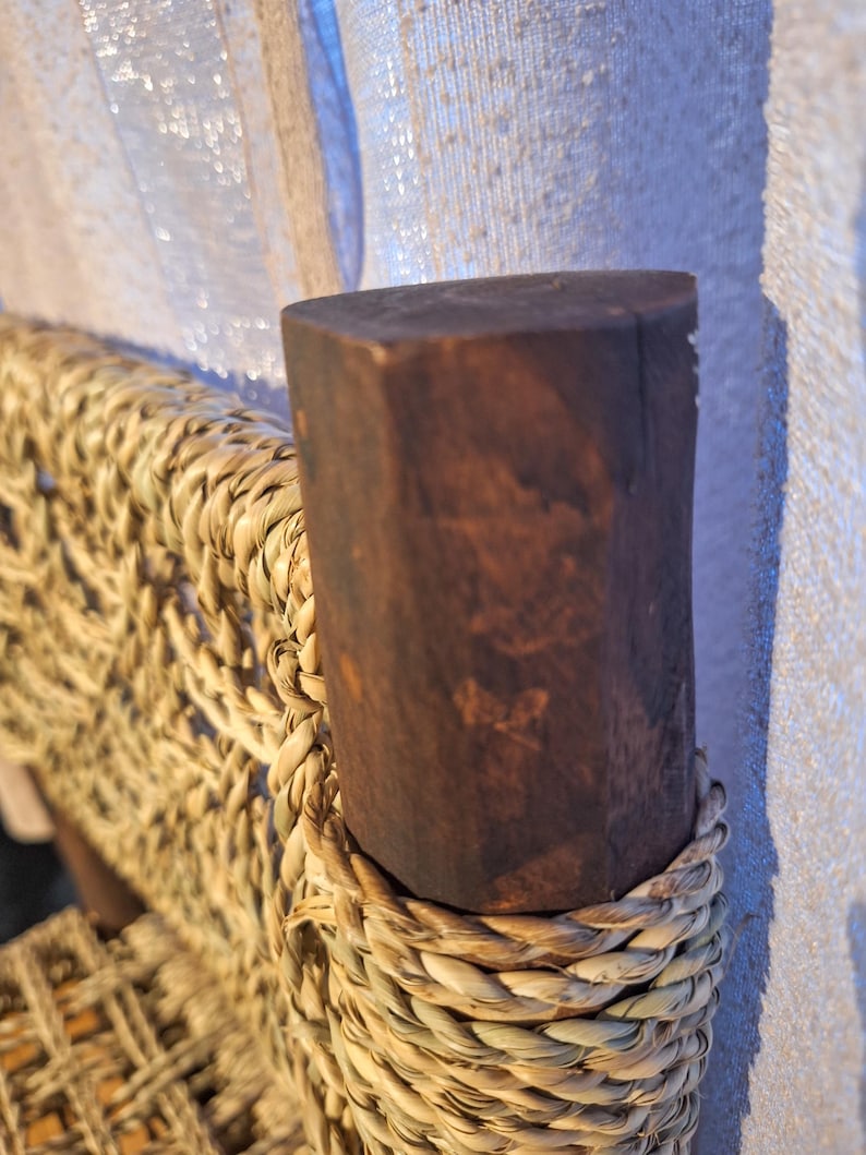 Tabouret de comptoir tressé à la main – Style Méditerranéen et Authentique