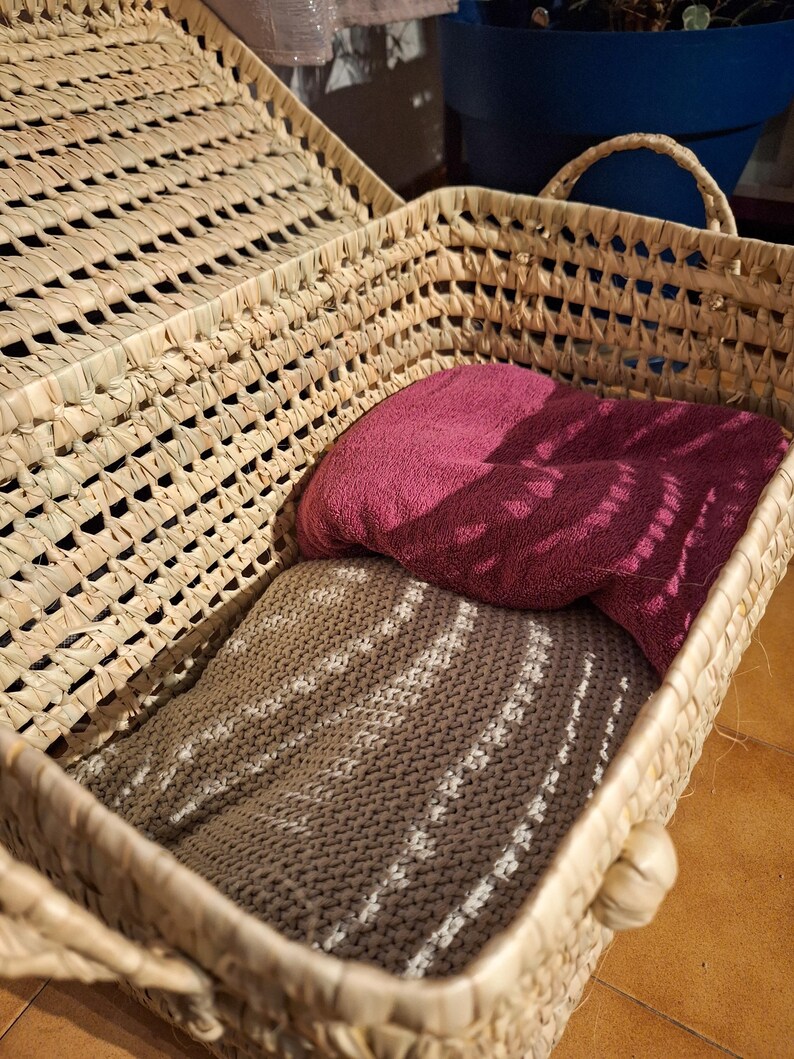 Malle de rangement artisanal en osier