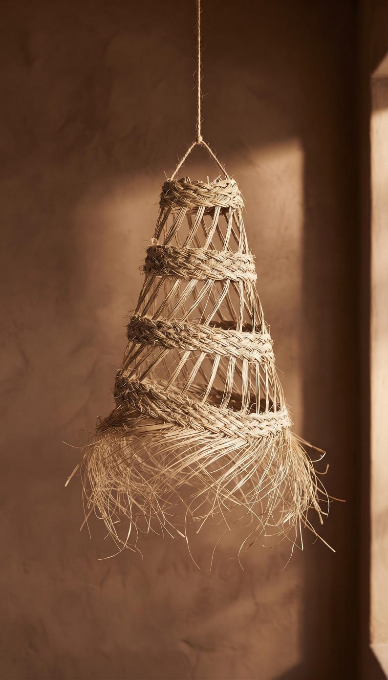 Suspension en feuille de palmier