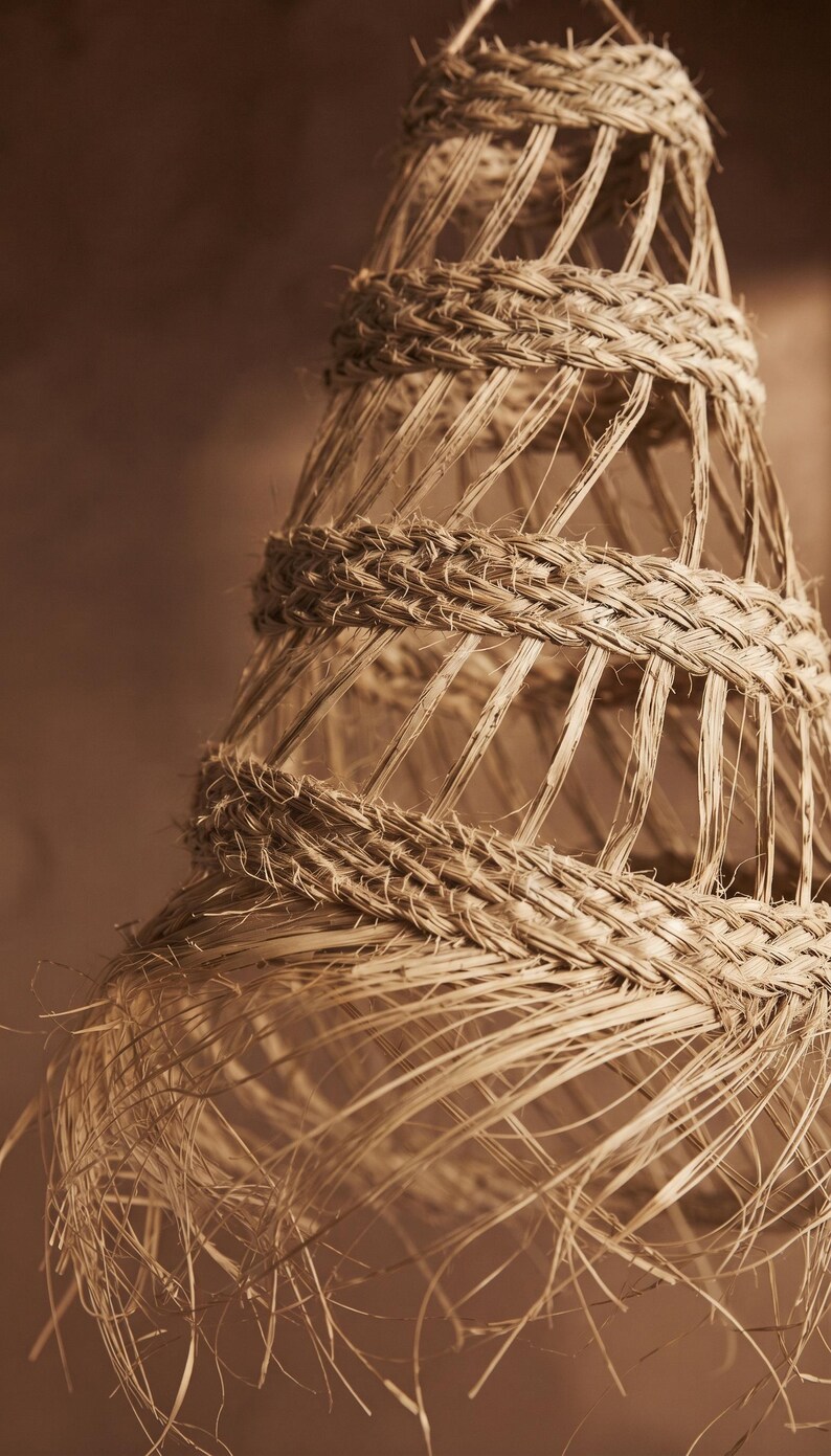 Suspension en feuille de palmier