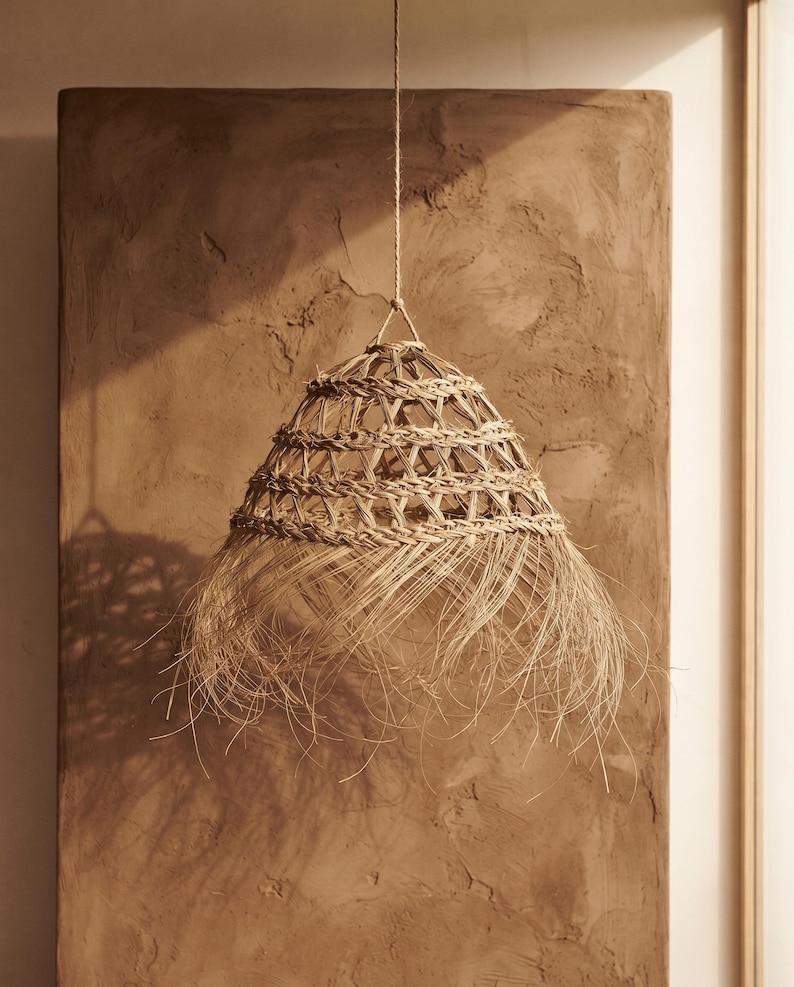 Suspension en feuille de palmier