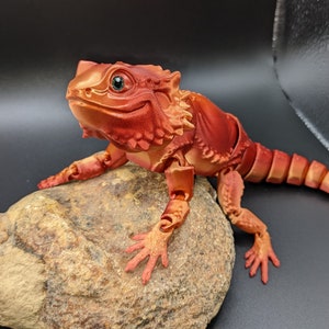 Lifelike Bearded Dragon Pogona Lizard Soft Stuffed Plush Toy – Gage Beasley