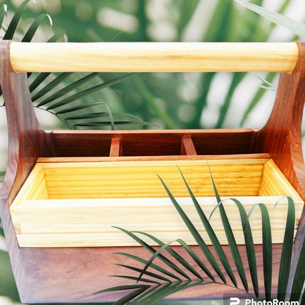 Wood Tool Caddy Etsy