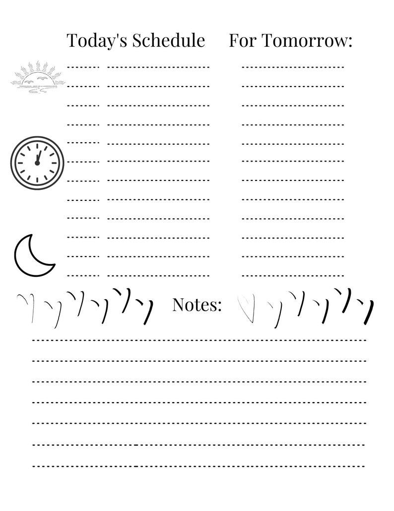 Daily Planner Google Slides Printable Editable Etsy