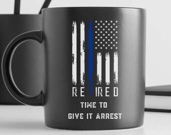Police retirement gifts for men 2023 Retired police officer gifts for women from Gift for Police Officer Cop mug Gift for boss For him ideas