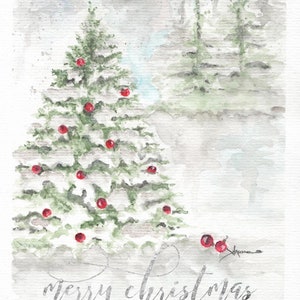Christmas~Merry Christmas -Holiday decor 8x10 Giclee print
