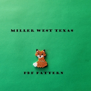Small Fox Brick Stitch Pattern