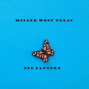 Monarch Butterfly Brick Stitch Pattern