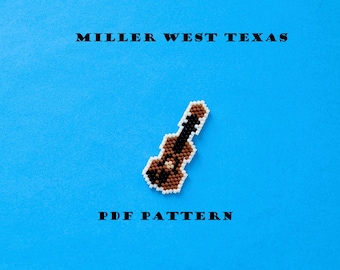 Small Violin Brick Stitch Pattern