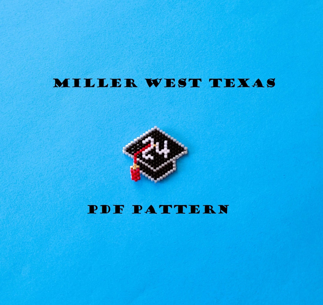 2024 Graduation Cap Brick Stitch Pattern Etsy