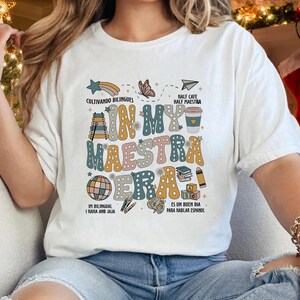 In My Maestra Era Teacher Shirt, Funny Teacher Gift, Educator Tee, Trendy Teacher Outfit, School Spirit Apparel