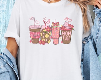 Coffee Mom Fuel Shirt | Funny Mother's Day Gift & Perfect Gift for Coffee Lovers