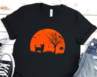 Chihuahua Halloween T-Shirt, Funny Dog Costume, Spooky Pet Apparel