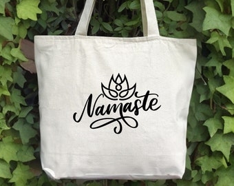 Yoga Life Tote Bag, Yoga Tote Bag, Yoga Meditation Tote Bag, Bag For Yoga, Yoga Namaste Bag, Yogi Bag, Gift For Women, Namaste Tote Bag
